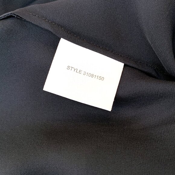 Tory Burch Black 100% Silk Margaret Sleeveless Top ✨🖤🌺🤩 - Picture 6 of 6